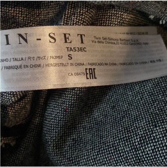 Twin-Set Wool Lace Sweater Dress Tunic S Romantic Cottagecore Italian Designer - Picture 6 of 8